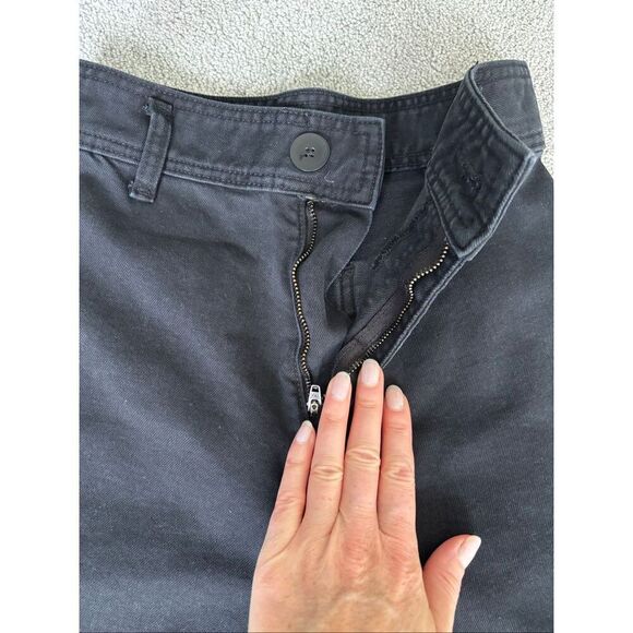 ZARA marine barrel leg black high waist jeans, Sz 0, $99 F39 - Picture 5 of 11